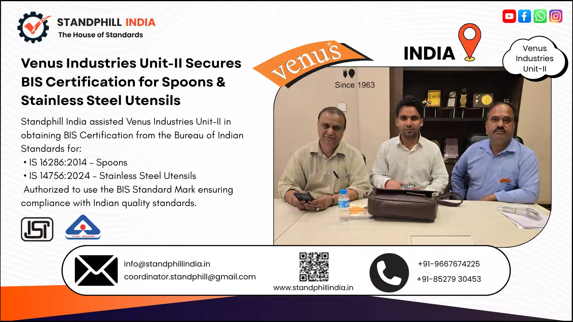 Standphill India completed BIS audit for shoes for general purpose under IS 17043 Part 2